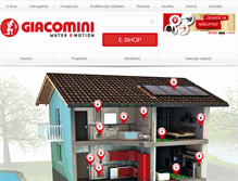 Tablet Screenshot of giacomini.sk